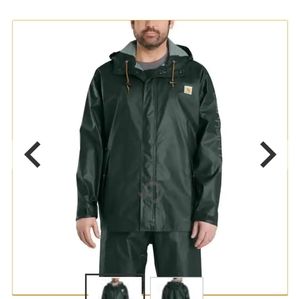 Mens Carhartt Waterproof Rainstorm Jacket
